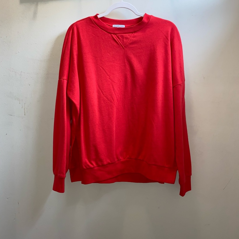 Plain Red Sweatshirt